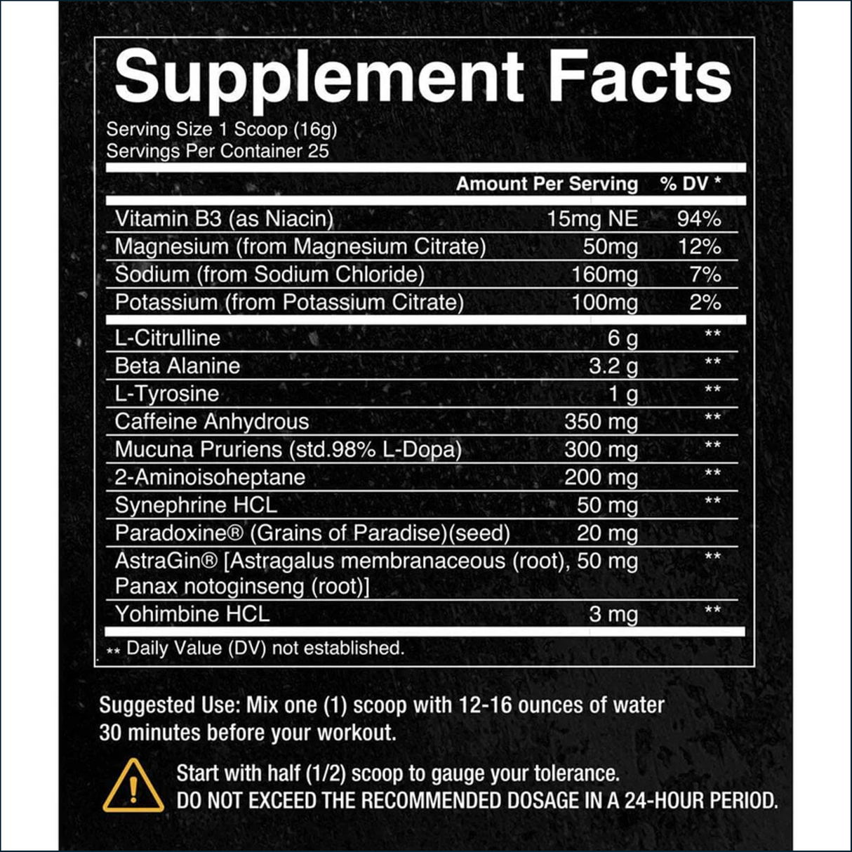 Condemned Labz Convict 2.0 High Stim Pre-Workout, 25 Servings