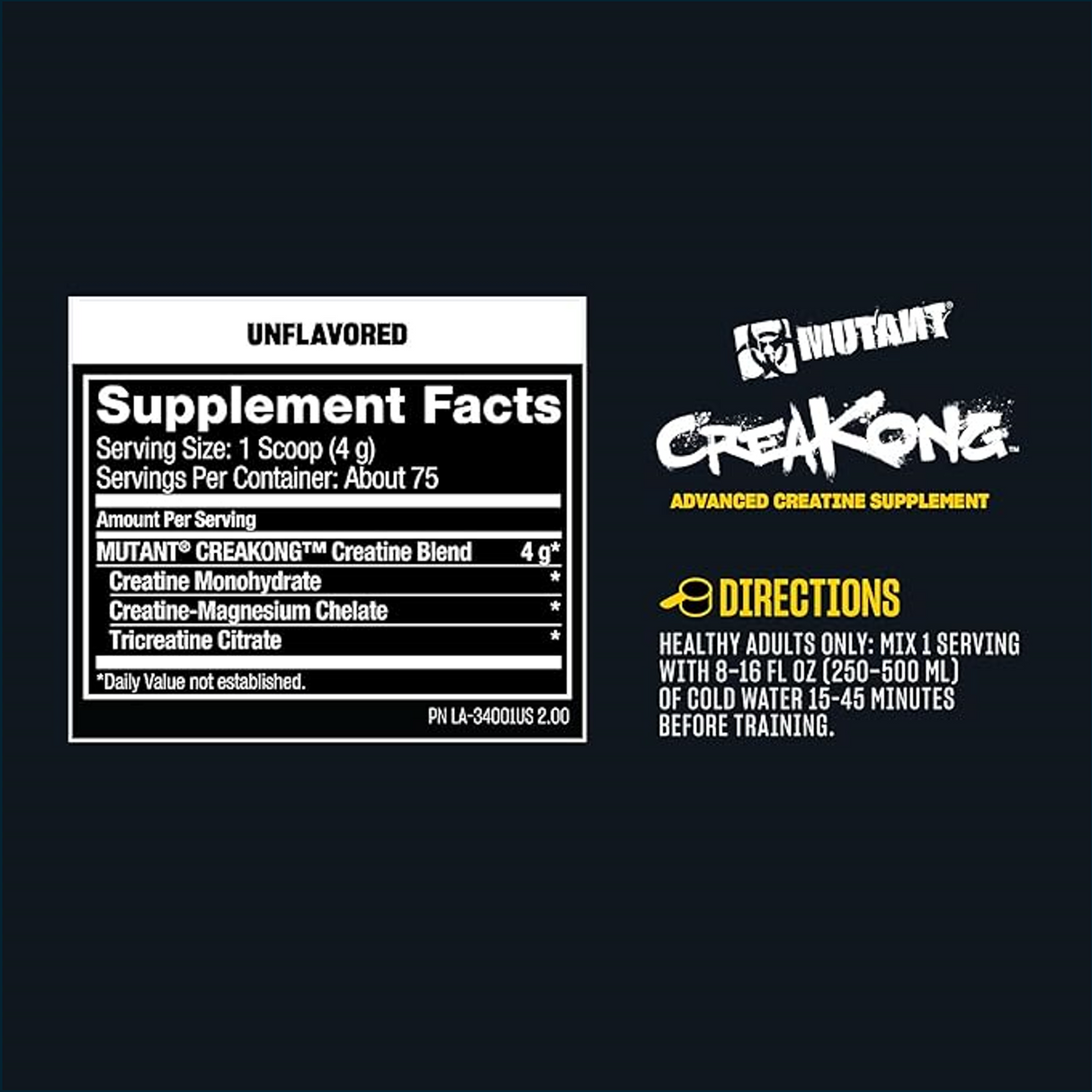 Mutant Creakong, 75 servings