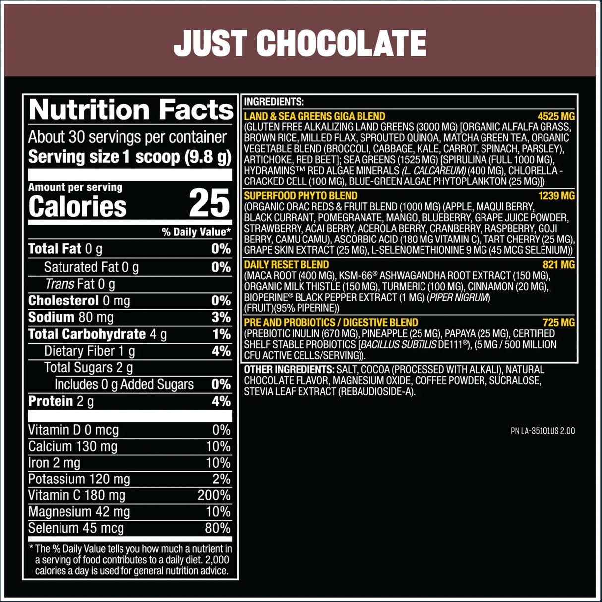 Mutant Big Greens, 30 Servings Vitamins | Herbs Mutant 