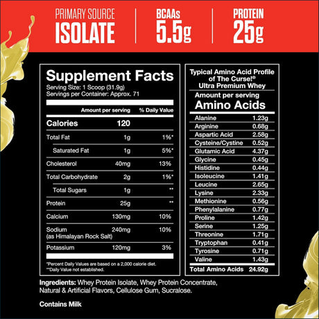 JNX Sports The Curse! Ultra Premium Whey, 5lbs Protein JNX Sports 