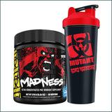 Mutant Madness Pre-workout, 30 Servings + Born HC Shaker Combo Deals - BOGO Mutant 