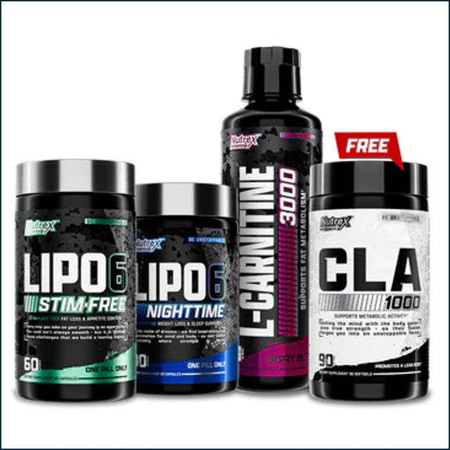Nutrex Stim-Free Fat Loss Stack Combo Deals - BOGO Nutrex Research 