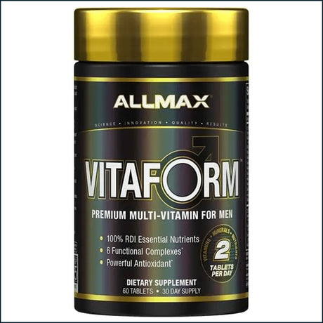 Allmax Vitaform Multi-Vitamin For Men, 60 Tablets-30 Day Supply Vitamins | Herbs Allmax Nutrition 