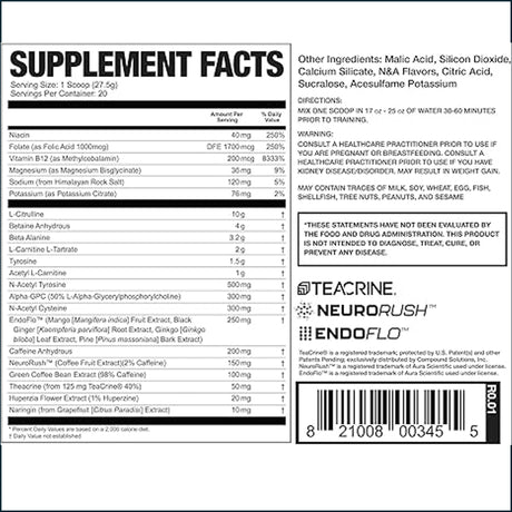 Magnum Limitless X16 Pre-WorkOut, 20 Servings Pre-Workout Magnum Nutraceuticals 