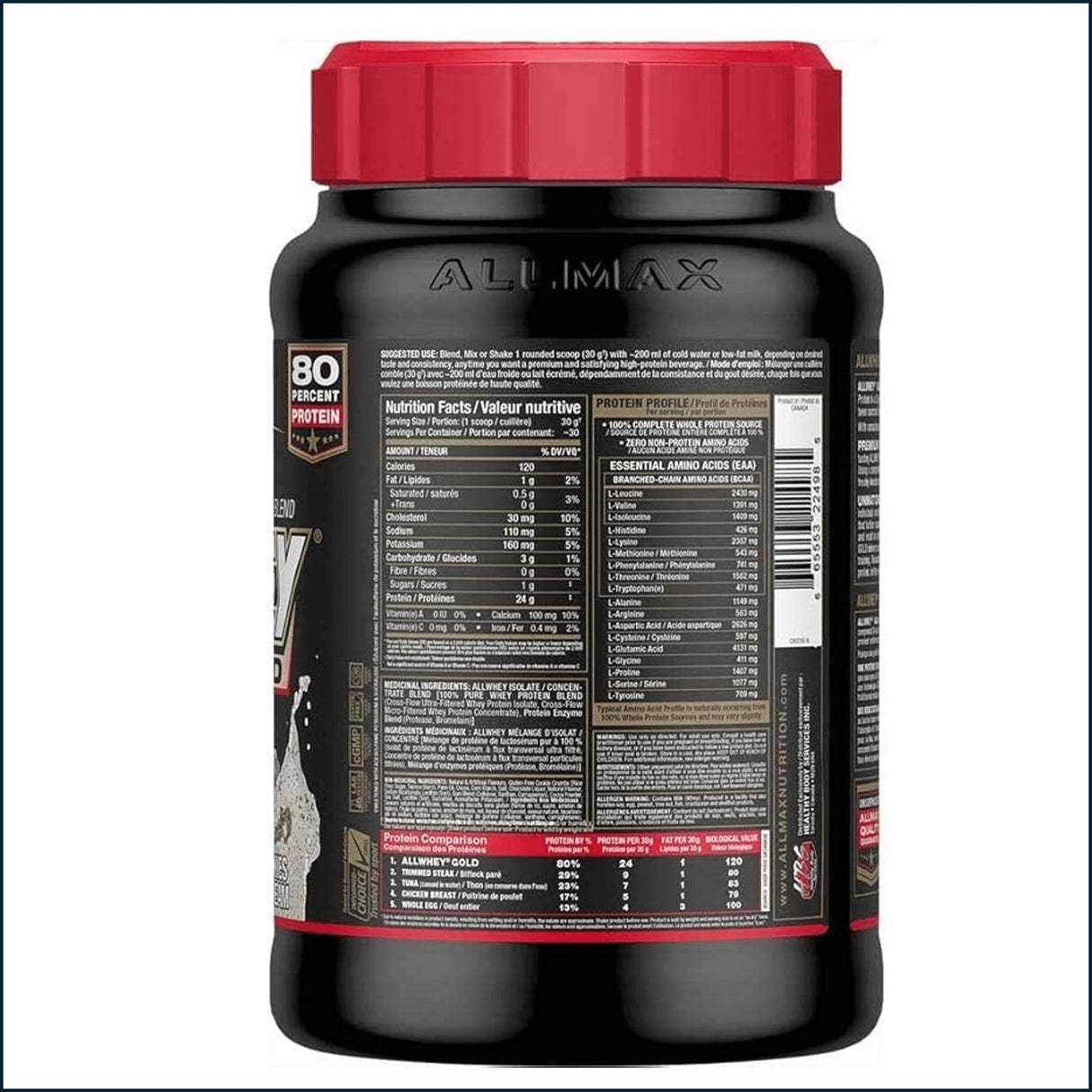 Allmax AllWhey Gold Whey Protein, 2lbs Protein Allmax Nutrition 