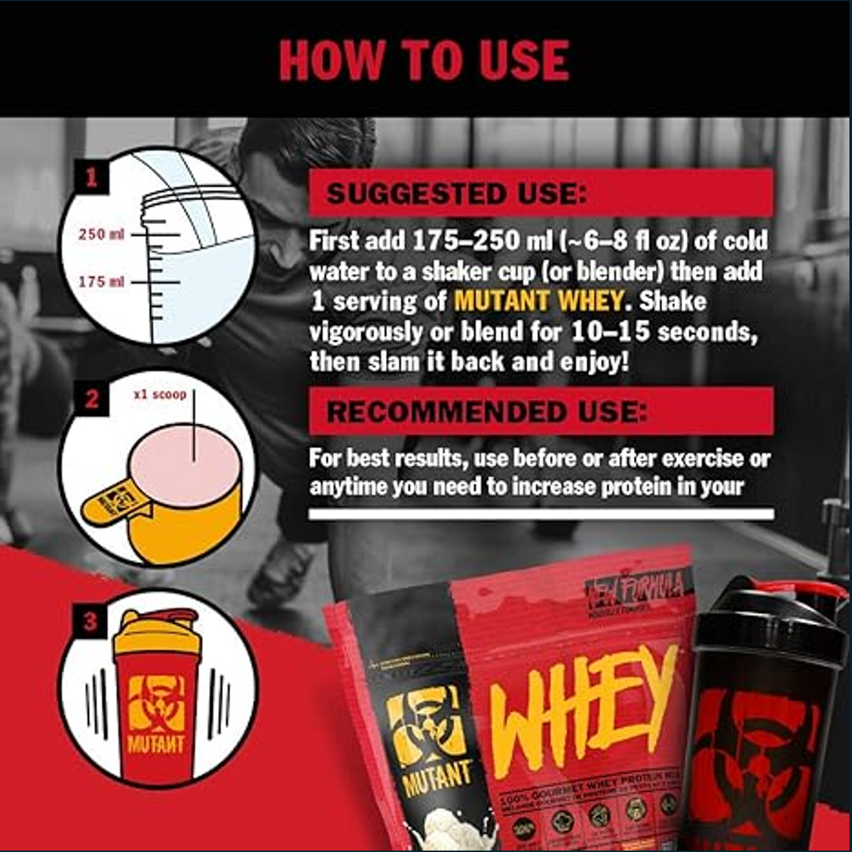 Mutant Whey Protein, 10lbs - 120 Servings