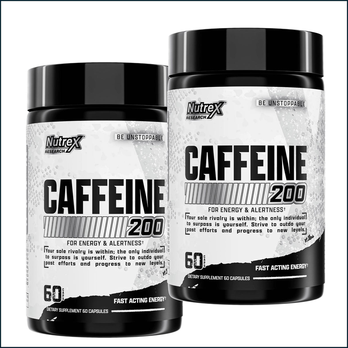 Nutrex Caffeine 200mg, 2 x 60 Caps Combo Deals - BOGO Nutrex Research 