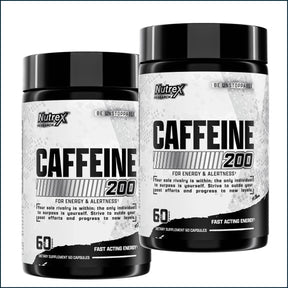 Nutrex Caffeine 200mg, 2 x 60 Caps Combo Deals - BOGO Nutrex Research 