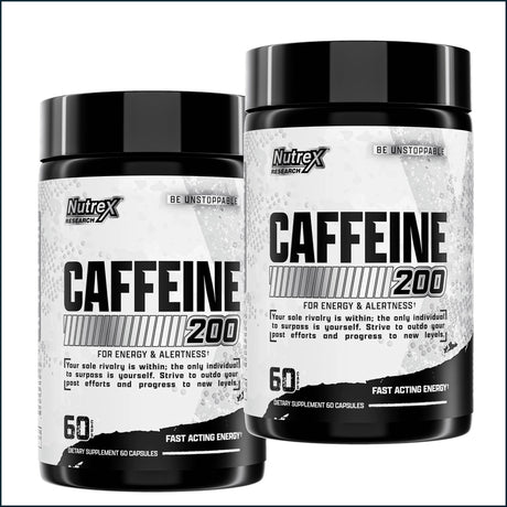 Nutrex Caffeine 200mg, 2 x 60 Caps Combo Deals - BOGO Nutrex Research 