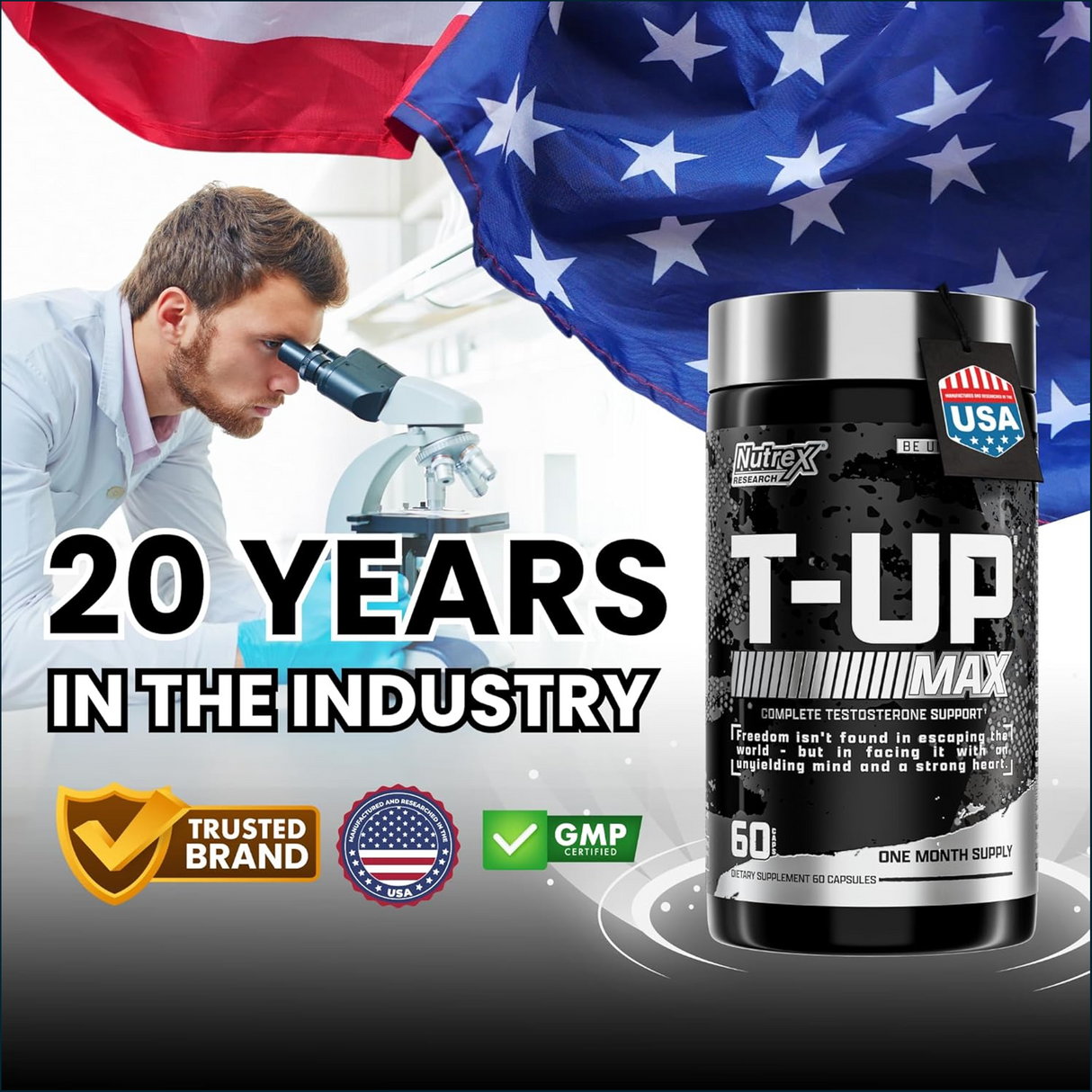 Nutrex T-Up Max, 60 Caps