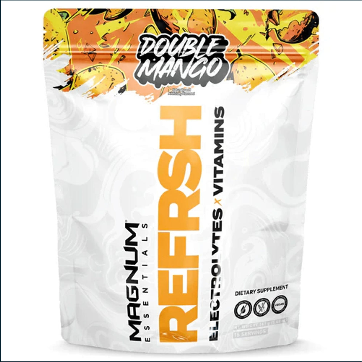 Magnum Refrsh Electrolytes, 15 Servings BCAA | Amino Acids Magnum Nutraceuticals 