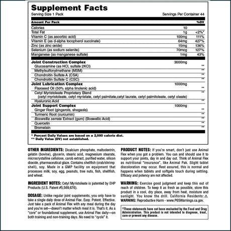 Animal Flex, 44 Packs Joint Support Universal Nutrition 