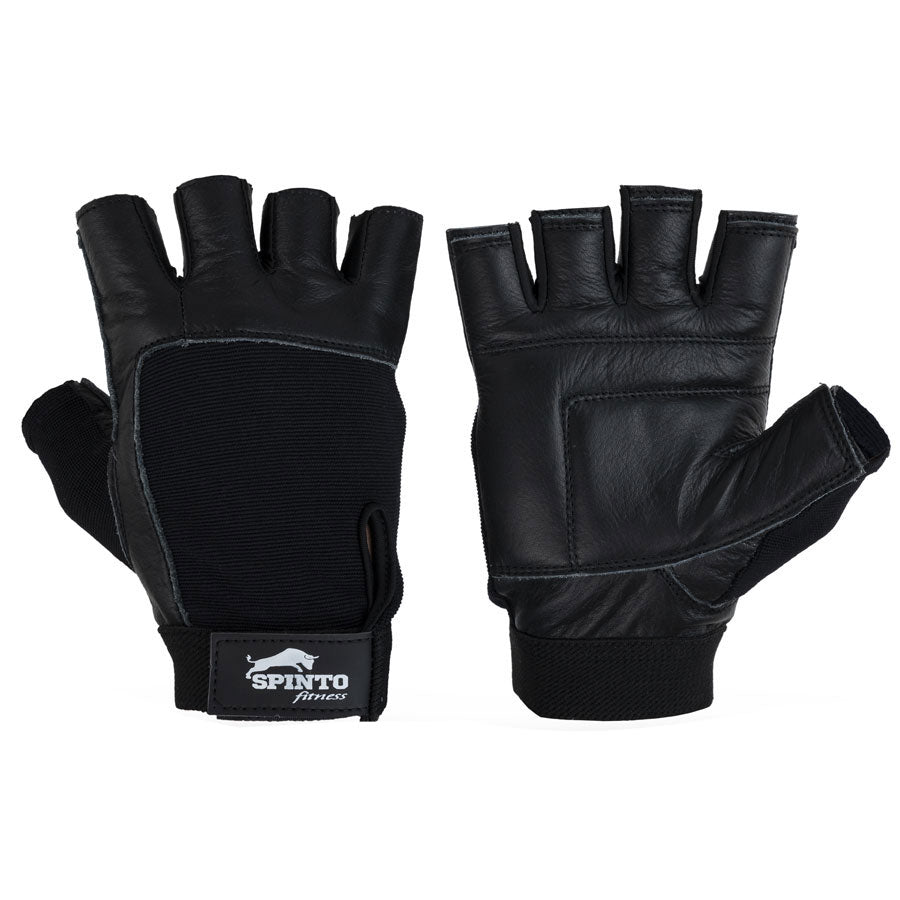 Spinto Fitness Leather Workout Gloves, SP-54