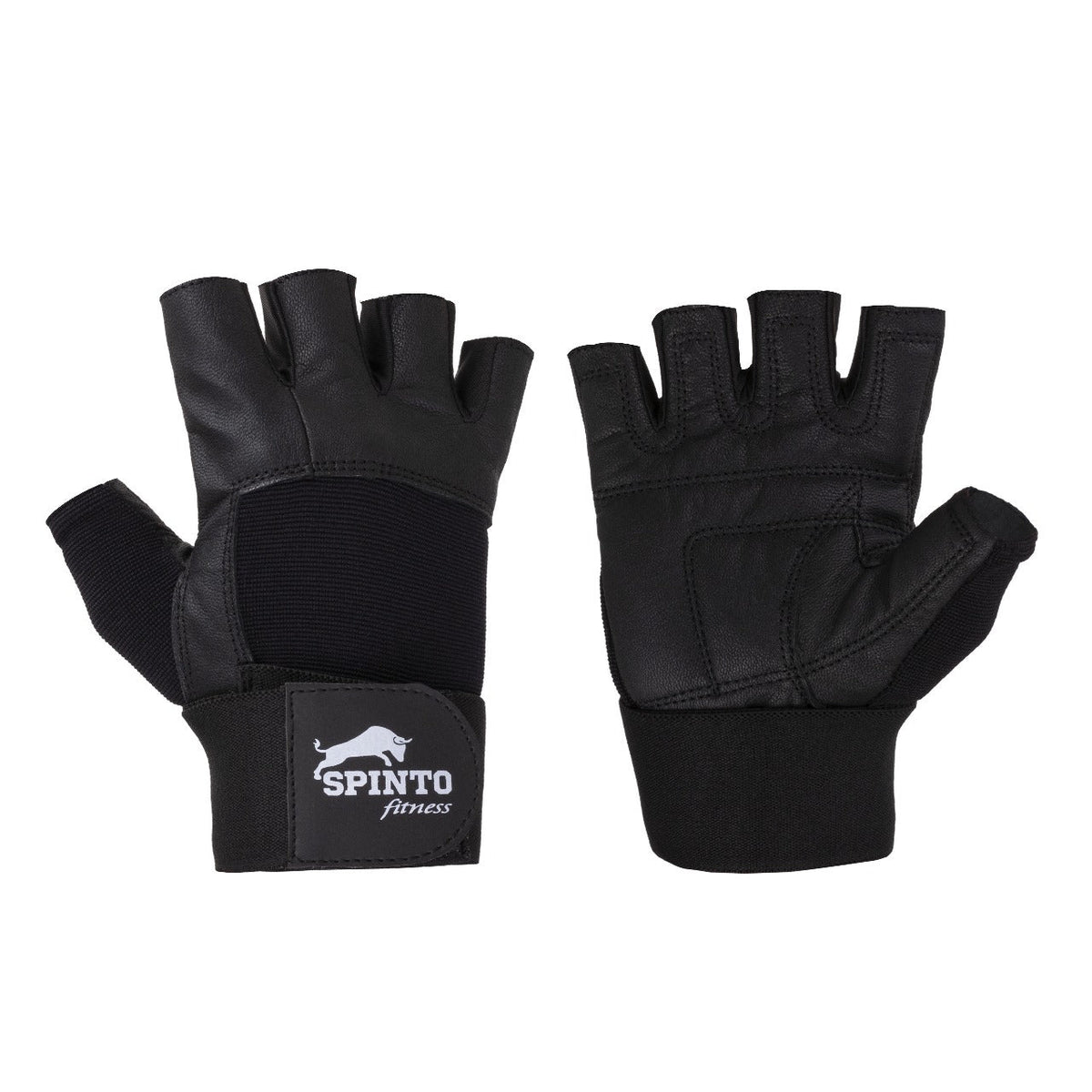 Long-Wrap Leather Lifting Gloves