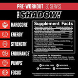 JNX Sports The Shadow! Pre-WorkOut, 30 Servings