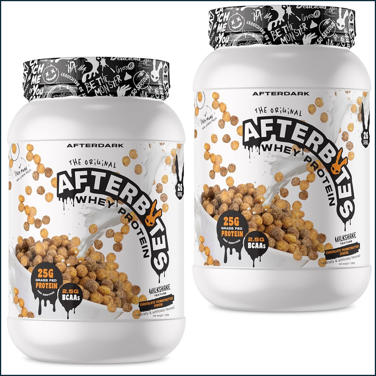 AfterDark Supps AfterBites Whey Protein, 2 x 2lbs