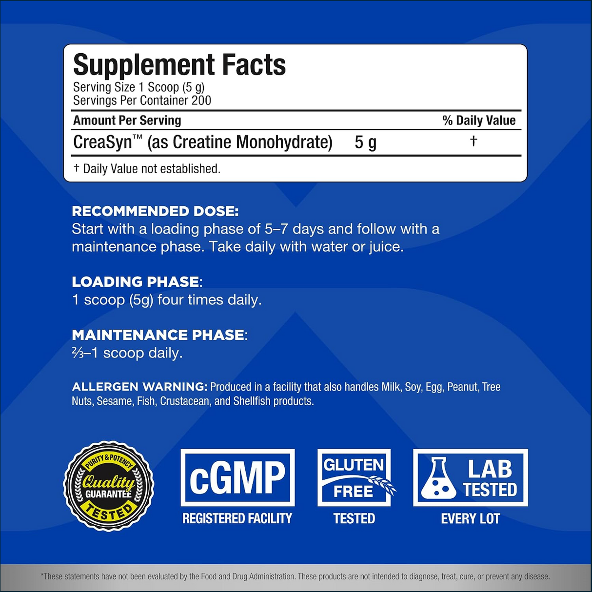 AllMax Creatine, 200 Servings