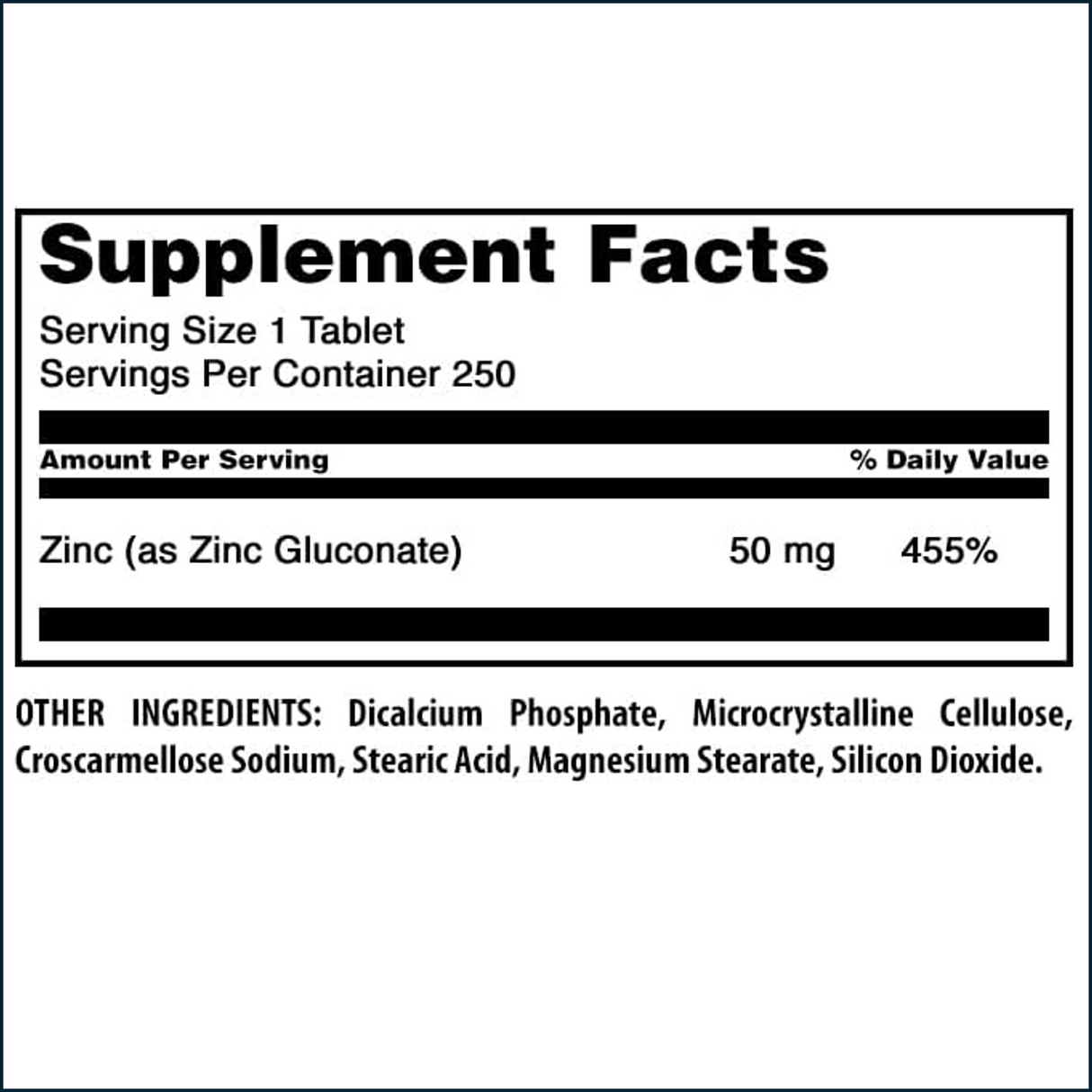 Amazing Nutrition Zinc Gluconate. 250 Tablets