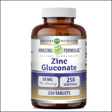 Amazing Nutrition Zinc Gluconate. 250 Tablets