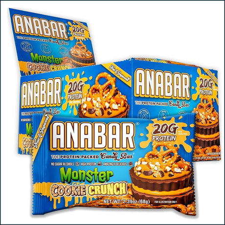 Anabar Monster Cookie Crunch - Box of 12 Bars, Cookies & Snacks Anabar 
