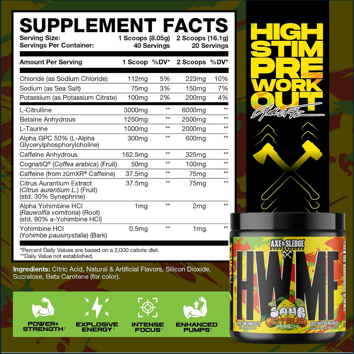 Axe & Sledge HWME, 20/40 Servings