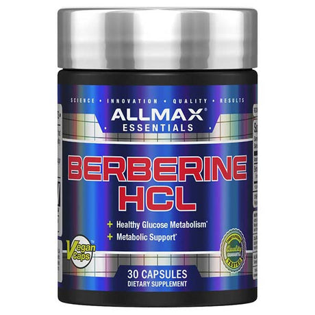 Allmax Berberine HCL, Natural Support for Metabolic Health, 30 Capsules