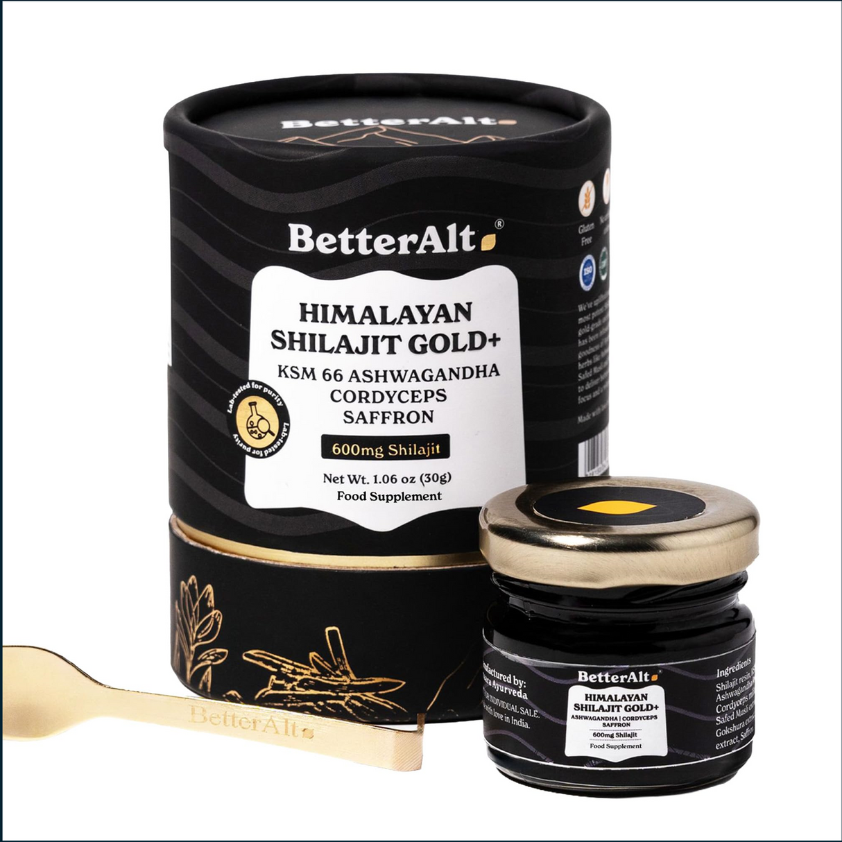 BetterAlt Himalayan Shilajit Gold+, 30g
