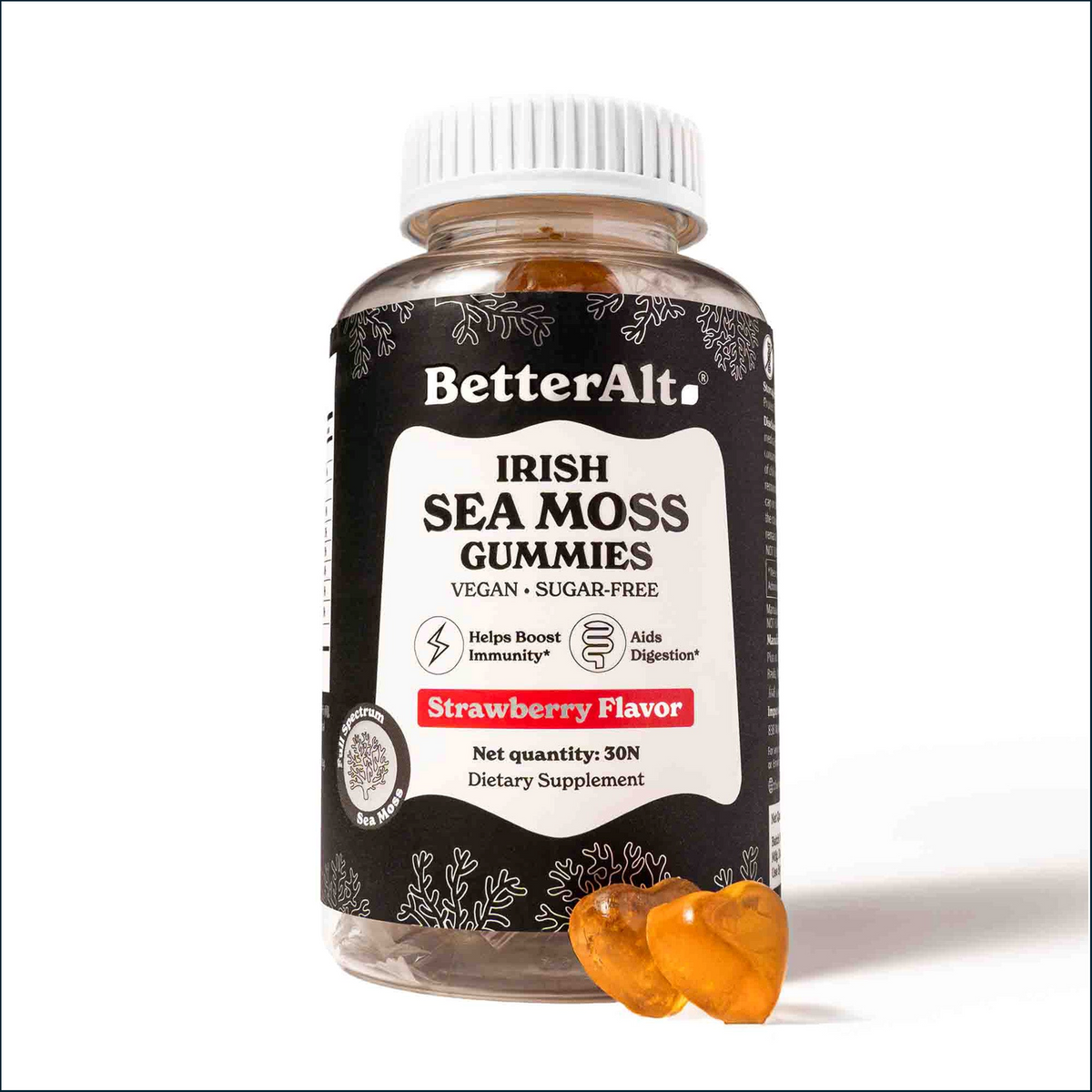 BetterAlt Irish Sea Moss Gummies, 30 Gummies