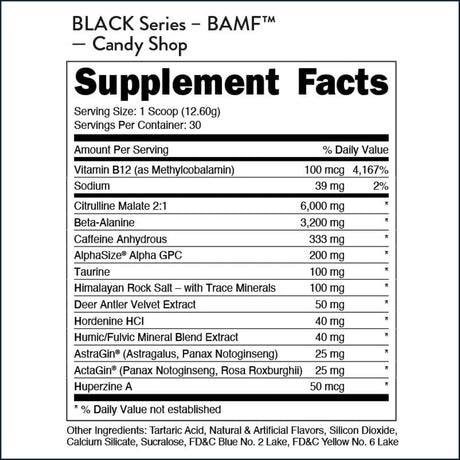 Bucked Up BAMF Nootropic Pre-Workout, 30 Servings Pre-Workout Bucked Up 