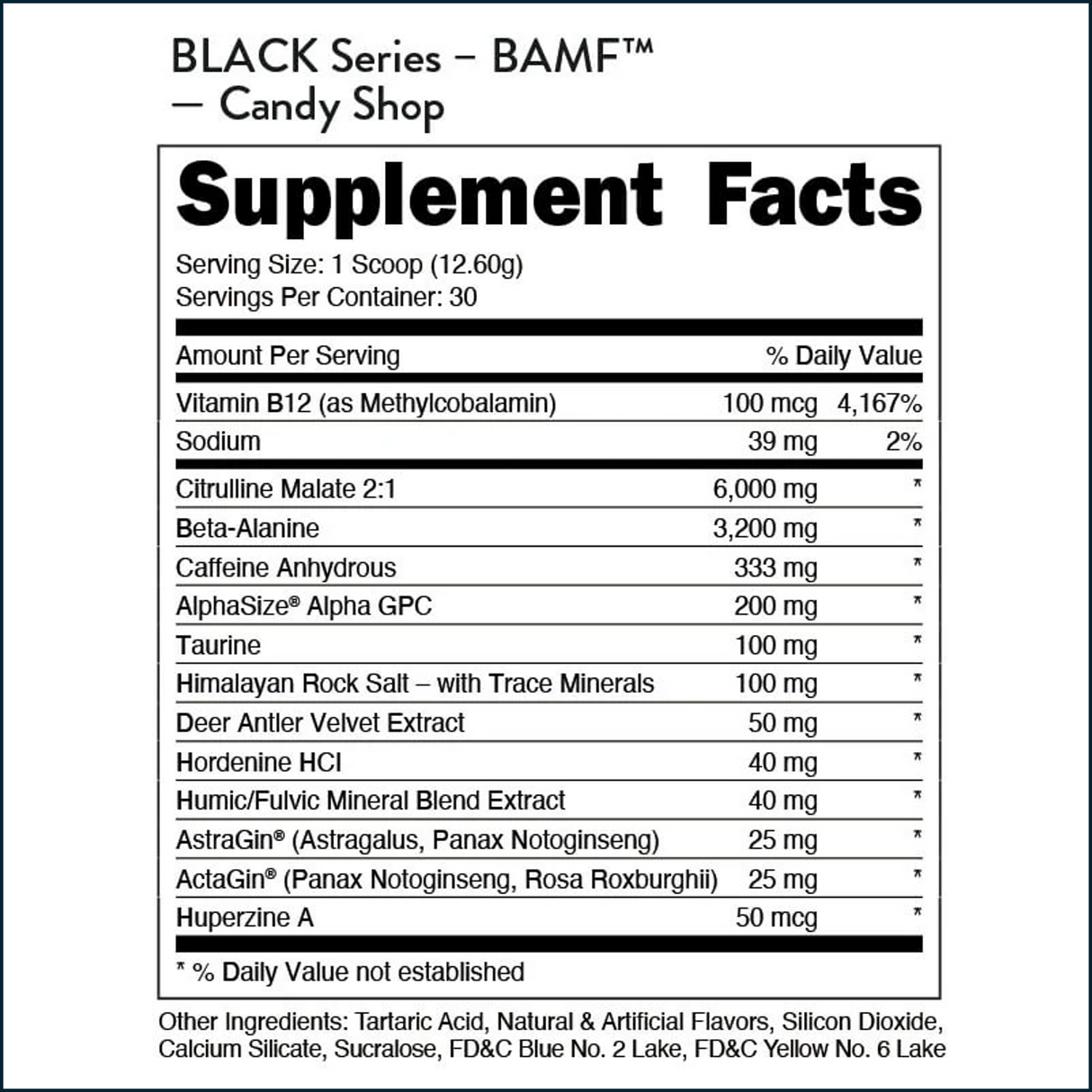 Bucked Up BAMF Nootropic Pre-Workout, 30 Servings