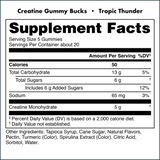 Bucked Up Creatine Gummy Bucks, 500g