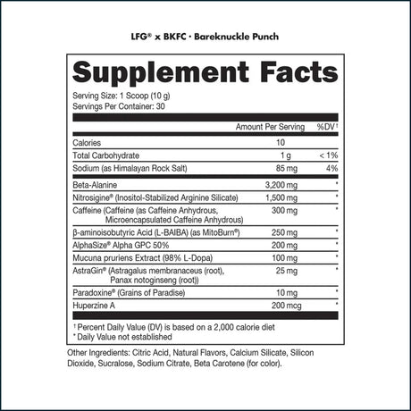 Bucked Up LFG Burn Pre-Workout, 30 Servings Pre-Workout Bucked Up 