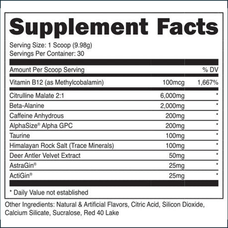 Bucked Up Pre-Workout Powder, 30 Servings Pre-Workout Bucked Up 