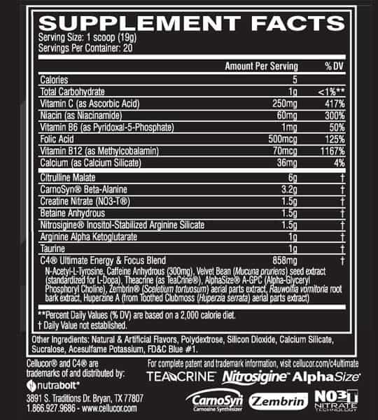 Cellucor C4 Ultimate, 20 Servings