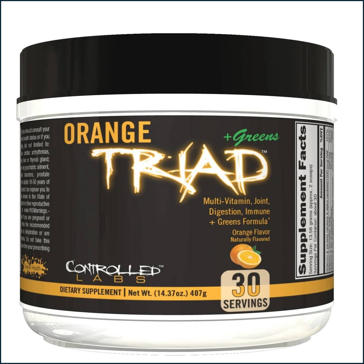 Controlled Labs Orange Triad + Greens, 30 Servings