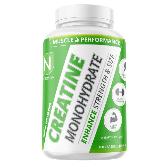 NutraKey Creatine, 100 Capsules