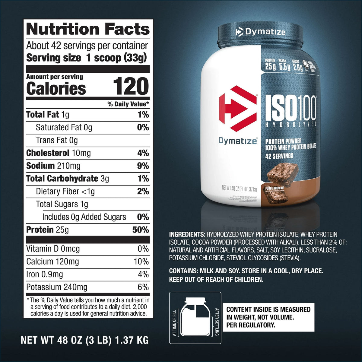 Dymatize ISO100 Hydrolyzed Protein, 3lbs CLEARANCE Dymatize 