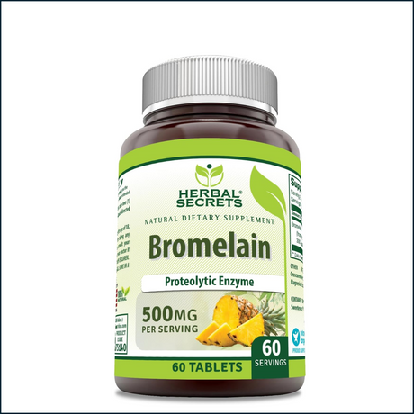 Herbal Secrets Bromelain, 60 Servings