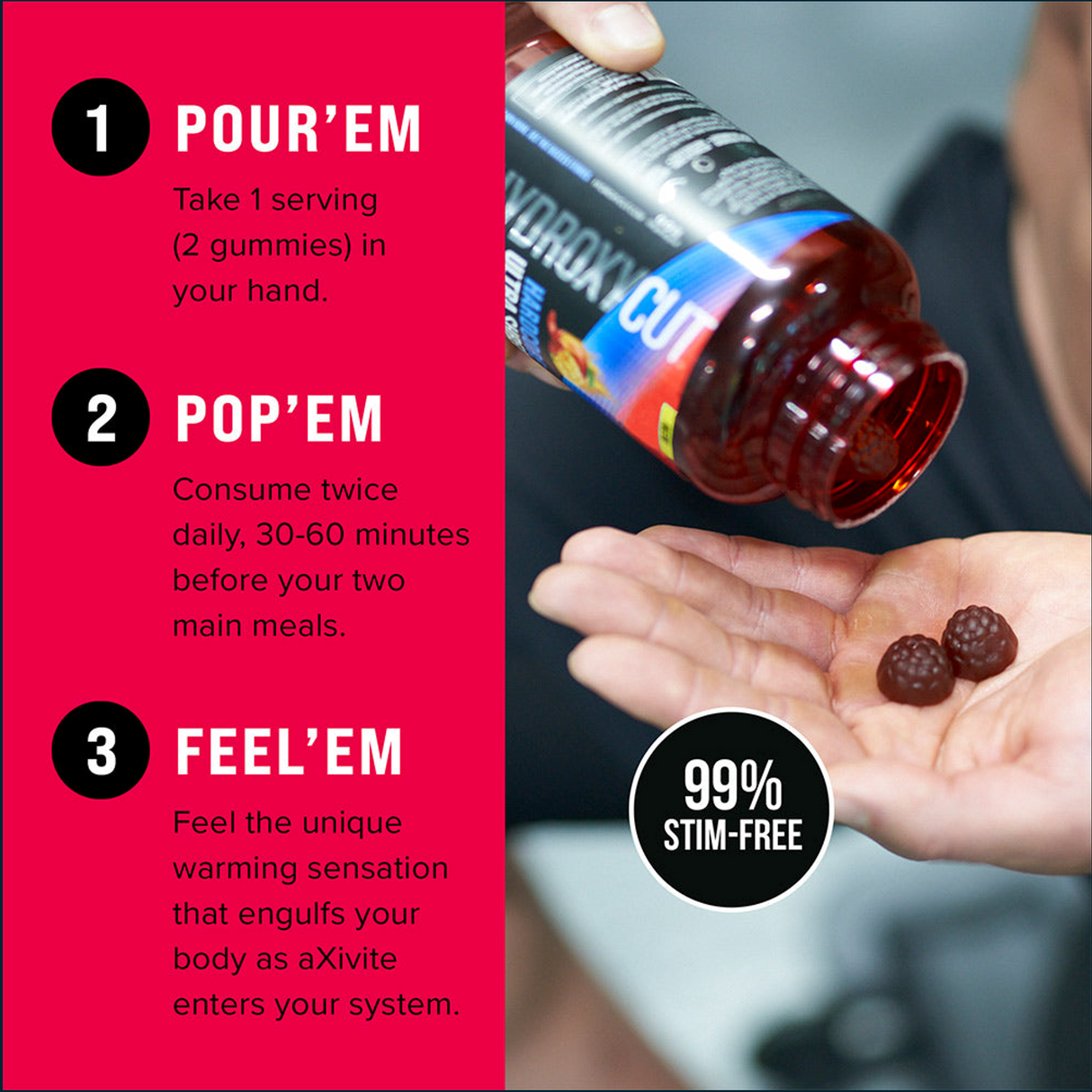 Hydroxycut Hardcore Ultra Shred, 60 Gummies