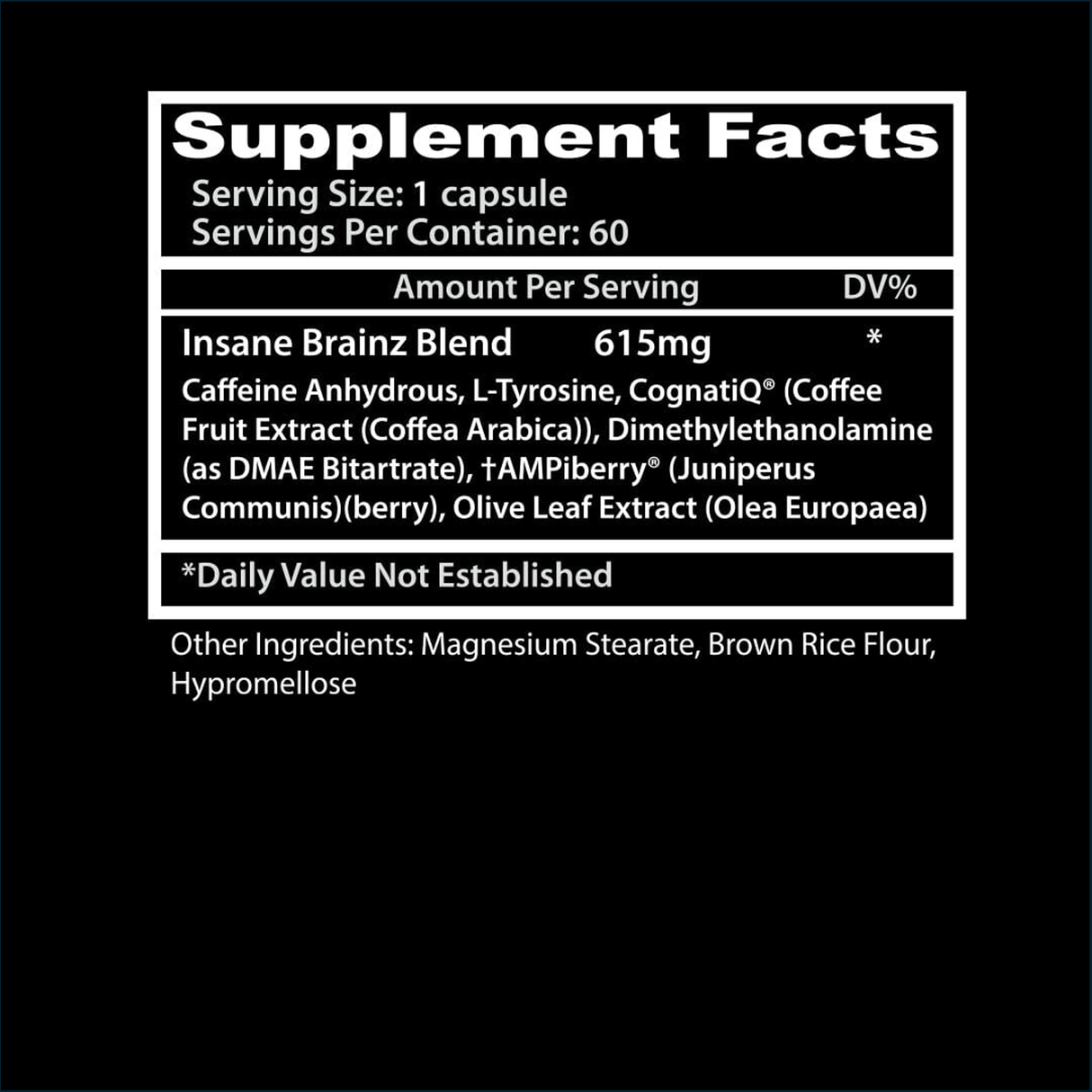 Insane Labz Insane Brainz, 60 Capsules