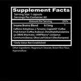 Insane Labz Insane Brainz, 60 Capsules