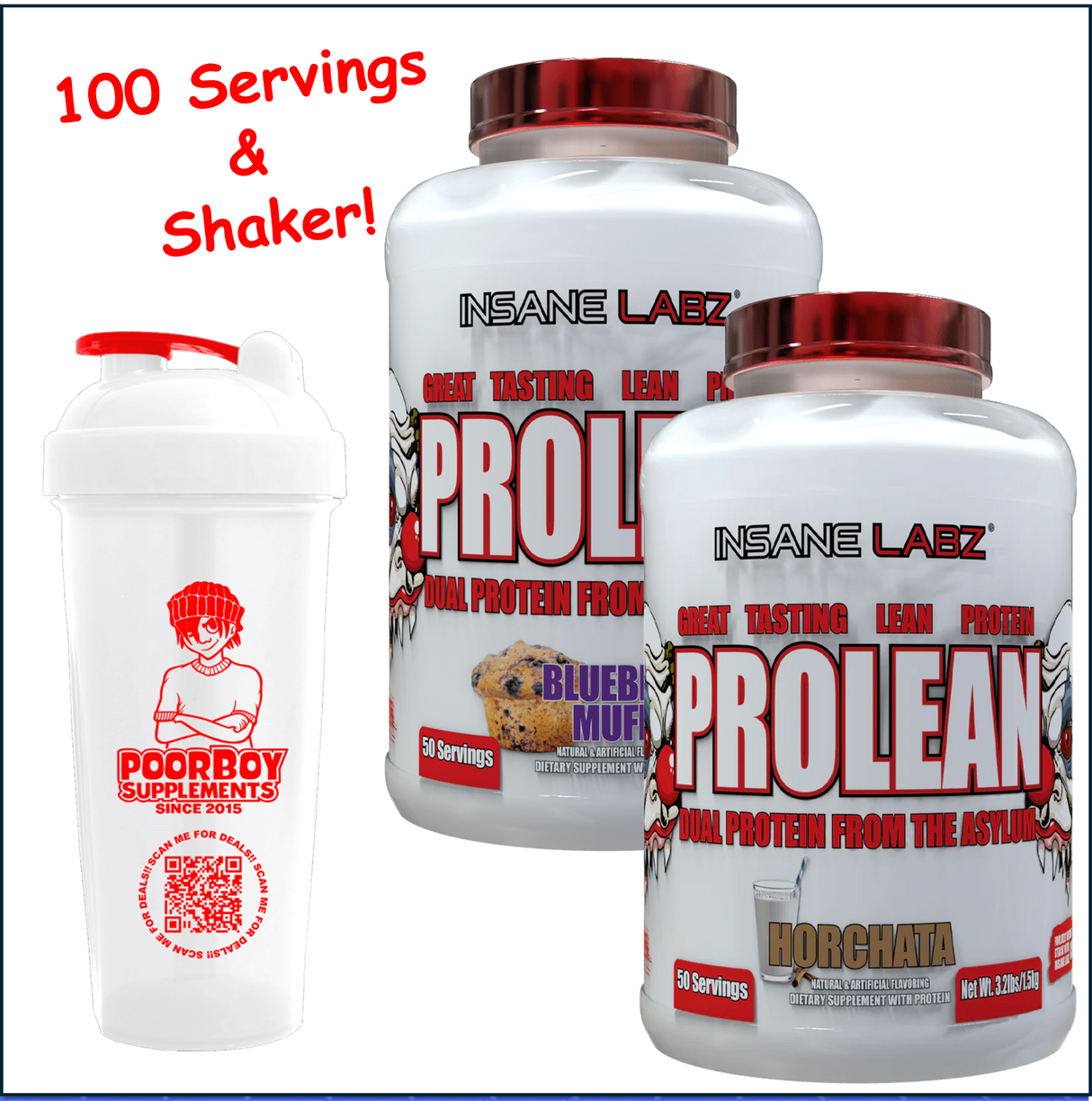 Insane Labz ProLean Dual Protein, 2 x 50 Servings
