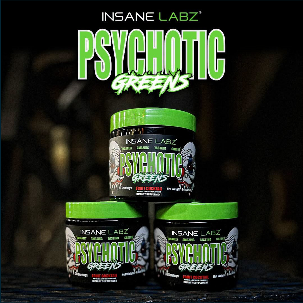 Insane Labz Psychotic Greens, 2 x 30 Servings