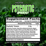 Insane Labz Psychotic Greens, 2 x 30 Servings