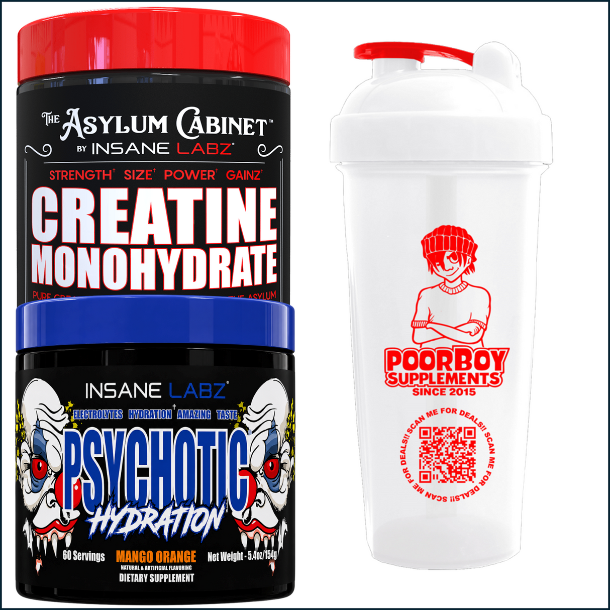 Insane Labz Hydration + Creatine Performance Stack with Free Shaker
