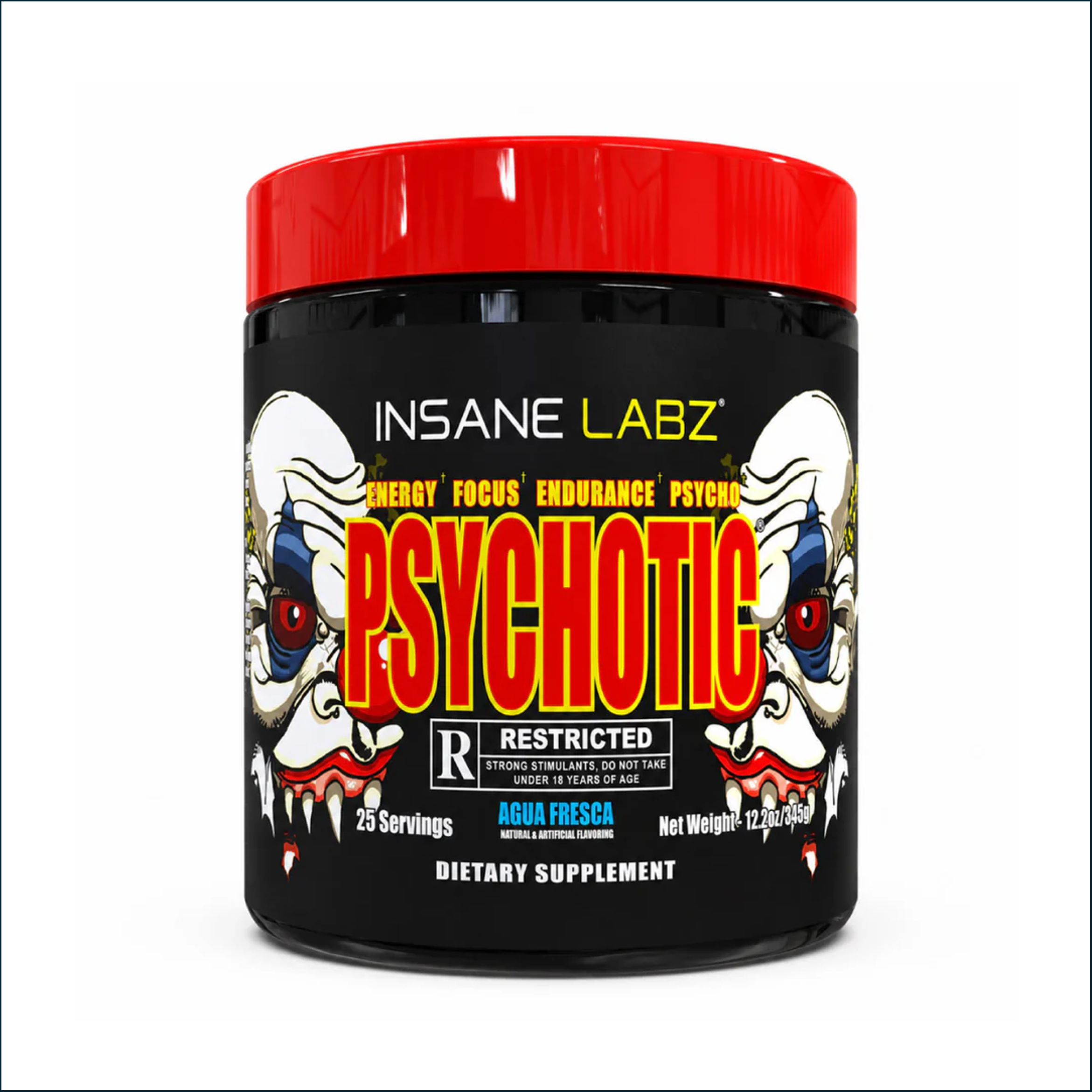 Insane Labz Psychotic Rated R, 25 Servings | Extreme Energy
