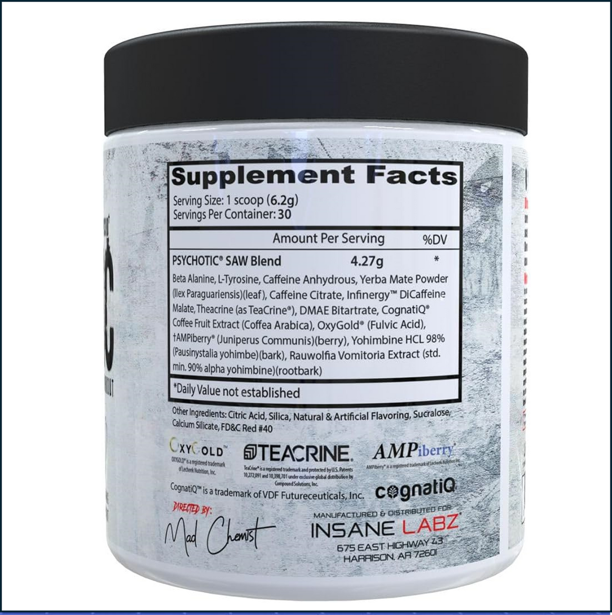 Insane Labz Psychotic Saw, 30 Servings