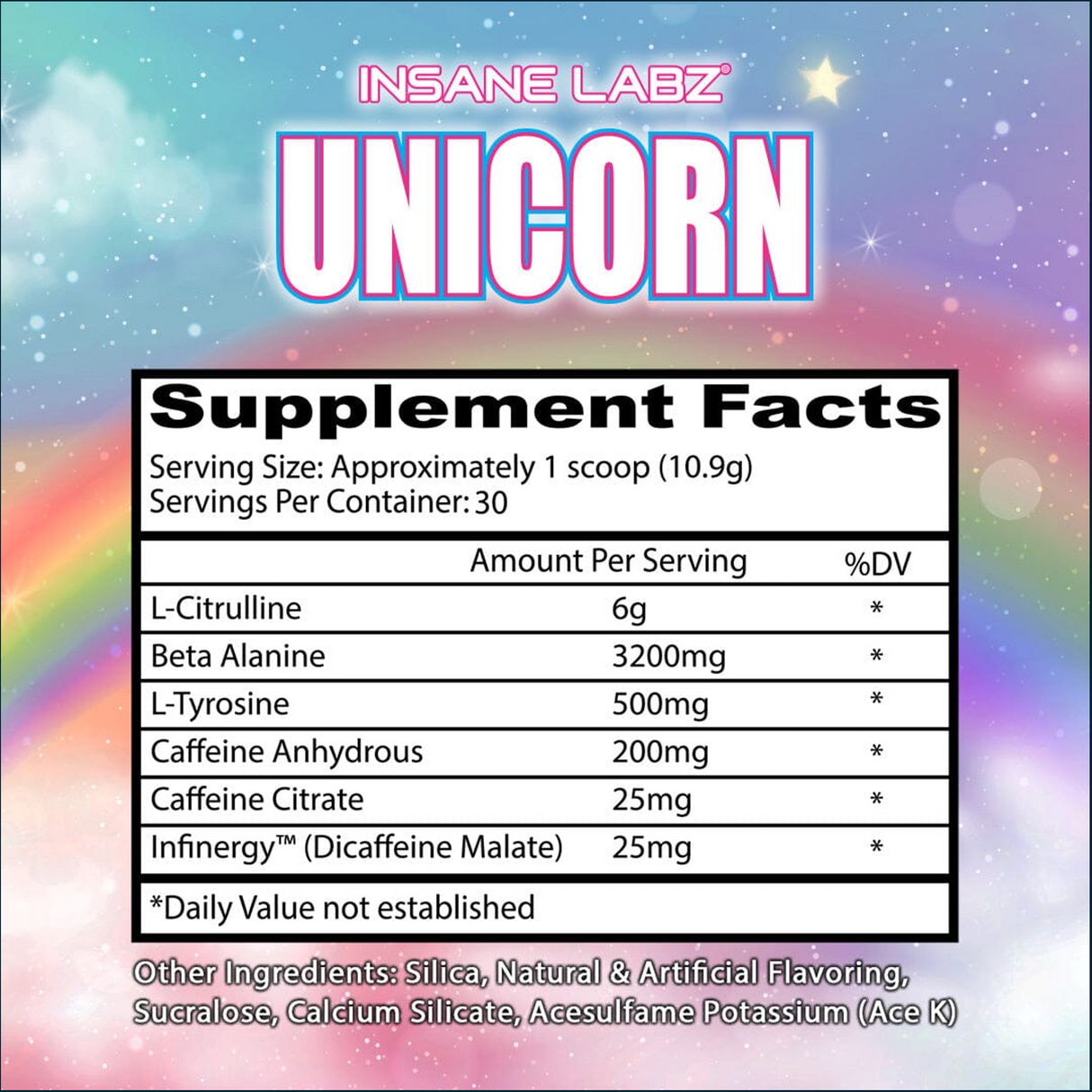 Insane Labz Unicorn Pre-Workout, 30 Servings