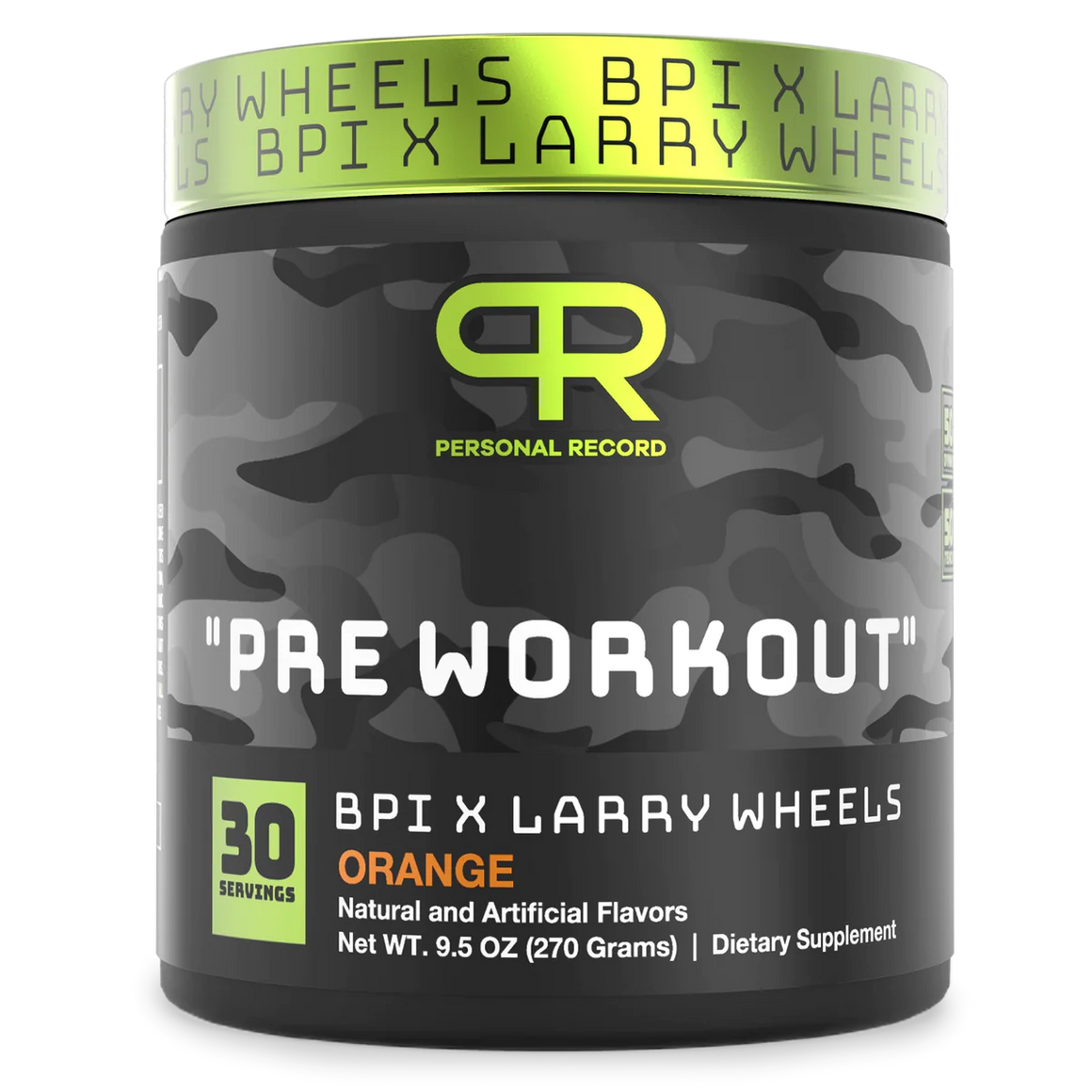 BPI X Larry Wheels Personal Record - Pre-Workout, 30 Servings