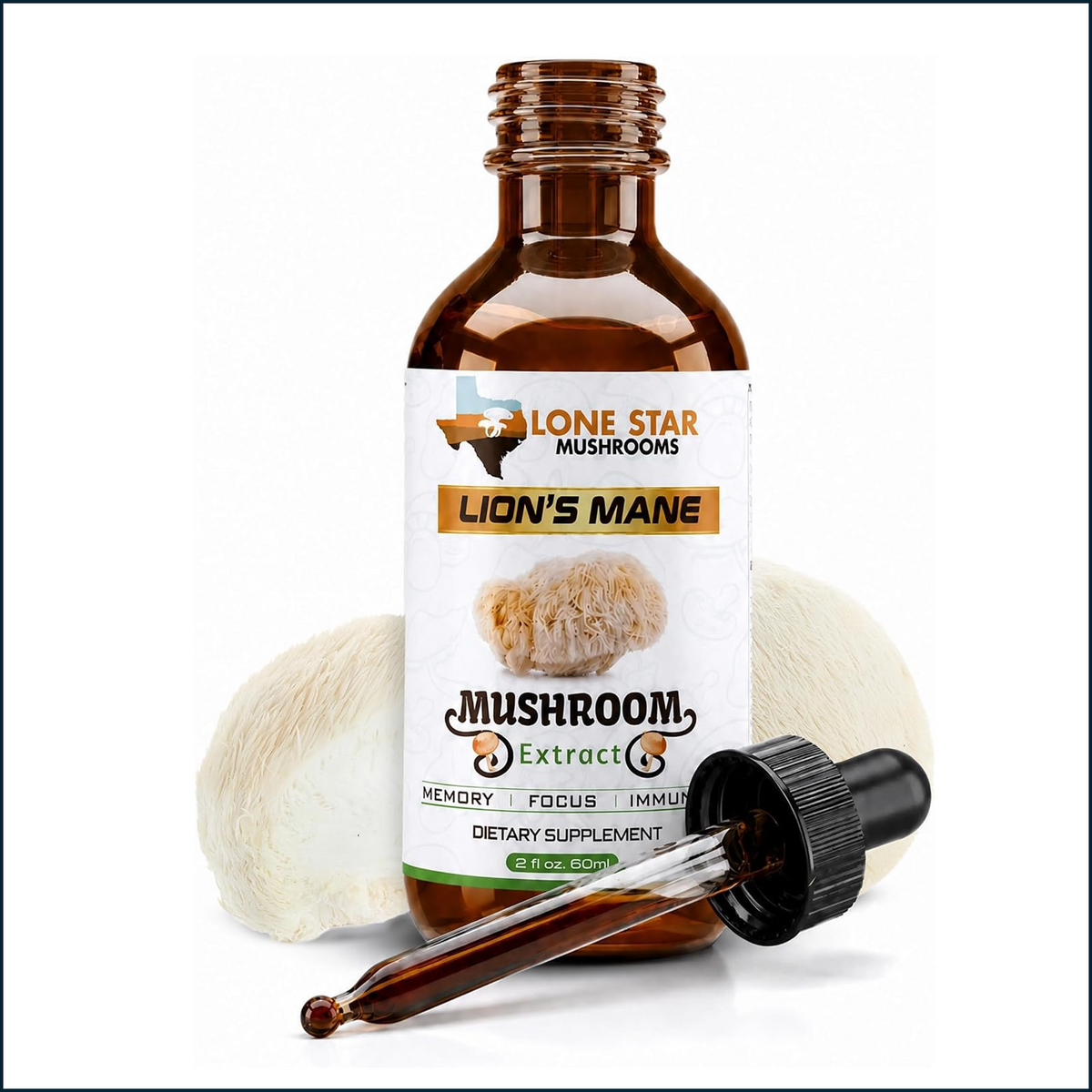 Lone Star Mushrooms Lion's Mane, 2fl oz